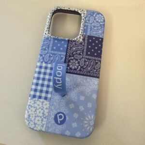 Loopy Case Blue and White Patchwork Phone Case